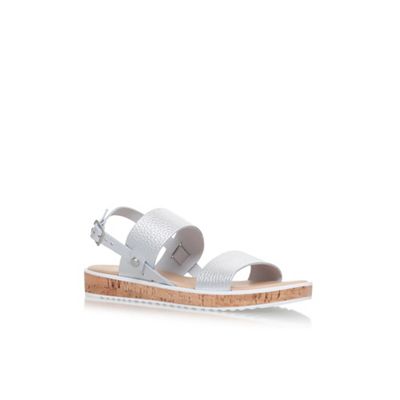 Nine West Silver 'Gia' flat sandals
